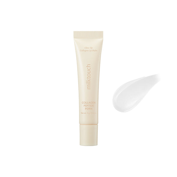 Milktouch Vegan Glow Up Collagen Lip Balm–Hydrating Lip Care with Collagen for Dry Lips Repair(15g) 01. Vanilla Cake