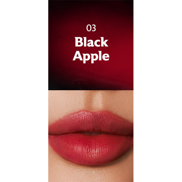 MILKTOUCH Black Peel Off Lip Tattoo - Long-Lasting Matte Lip, Waterproof Lip Tint_03.Black Apple