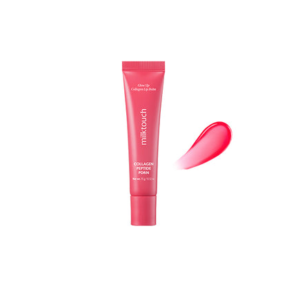 Milktouch Vegan Glow Up Collagen Lip Balm–Hydrating Lip Care with Collagen for Dry Lips Repair(15g) 03. Berry Tart