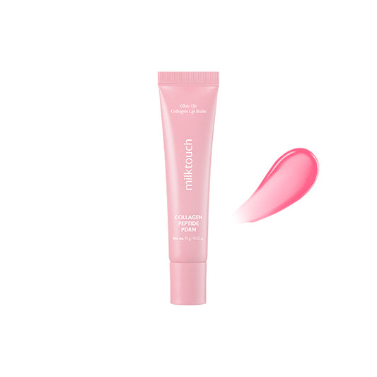 Milktouch Vegan Glow Up Collagen Lip Balm–Hydrating Lip Care with Collagen for Dry Lips Repair(15g) 02.Bubble Sugar