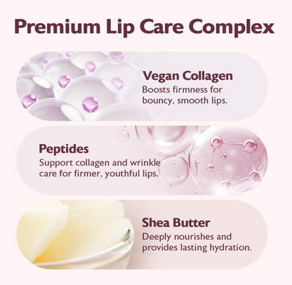 Milktouch Vegan Glow Up Collagen Lip Balm–Hydrating Lip Care with Collagen for Dry Lips Repair(15g) 03. Berry Tart